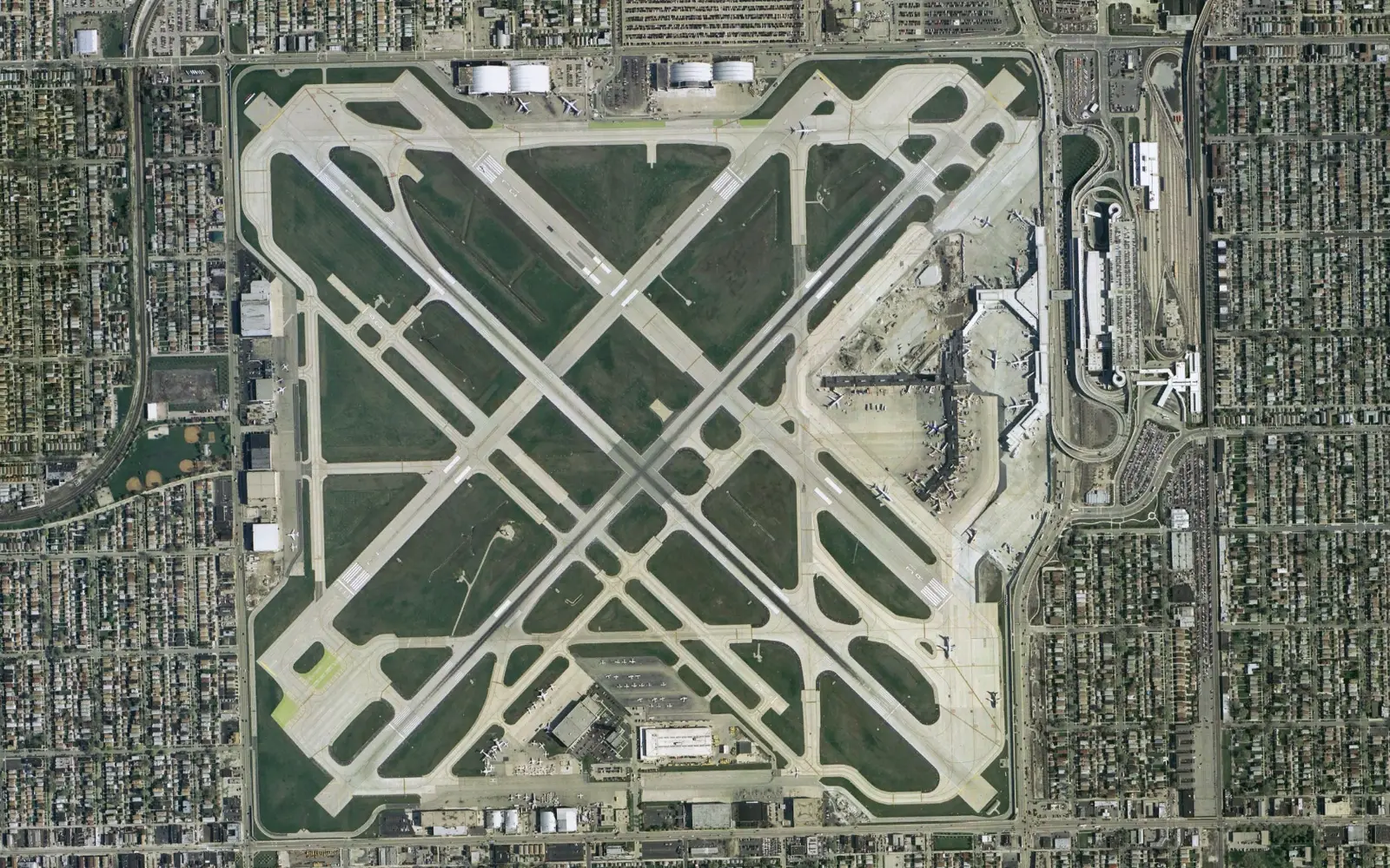 Aerial photograph of Chicago Midway International Airport